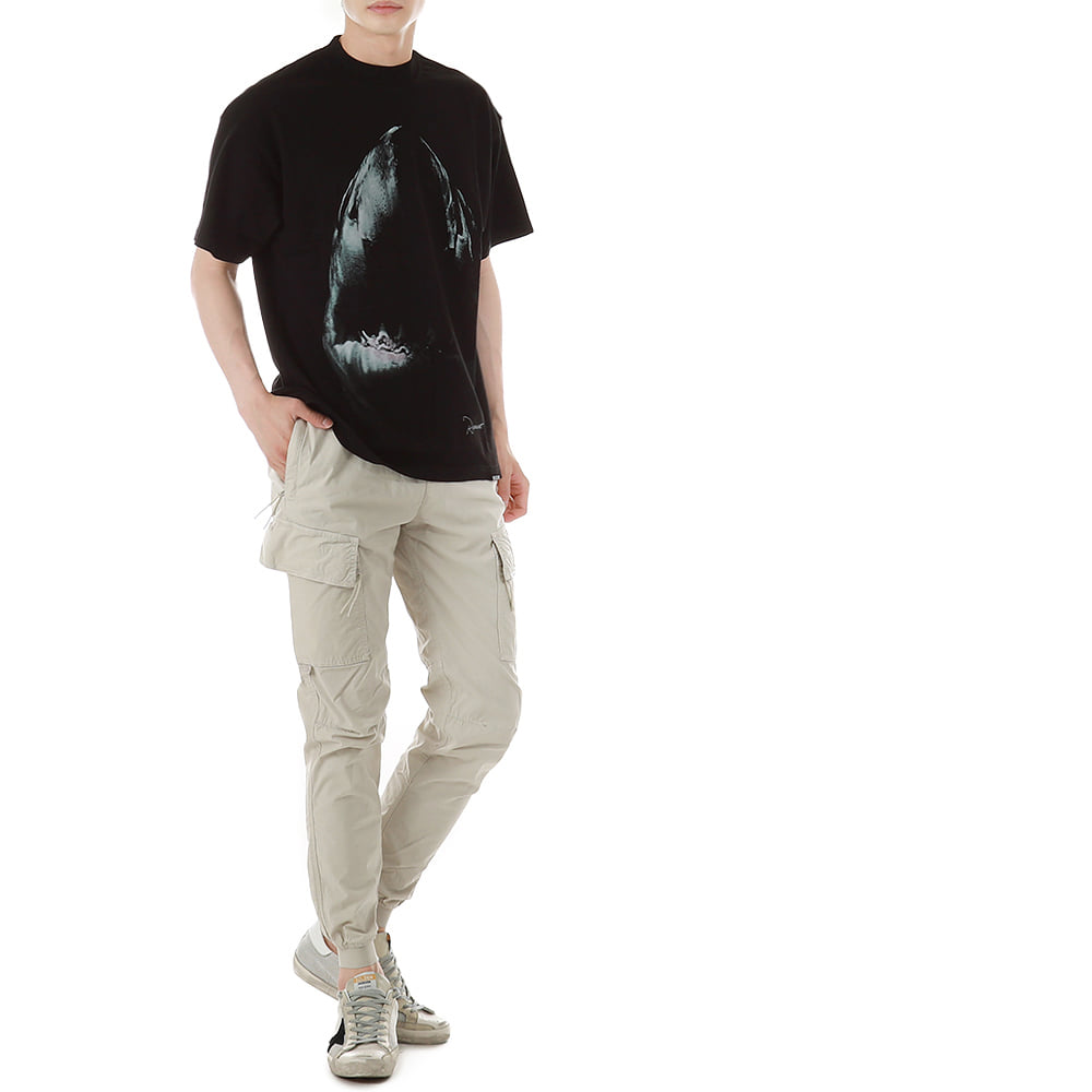 리프리젠트 SHARK 오버핏 반팔 티셔츠 M05169 01톰브라운,몽클레어