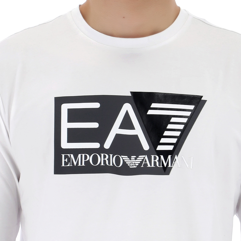 24SS 아르마니 EA7 로고 긴소매 티셔츠 3DPT64 1100톰브라운,몽클레어