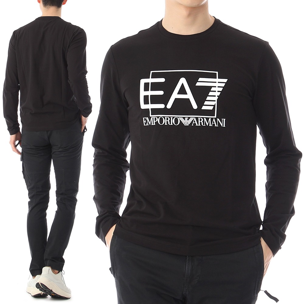 23SS 아르마니 EA7 엠포리오 로고 프린팅 티셔츠 3RPT64 1200톰브라운,몽클레어