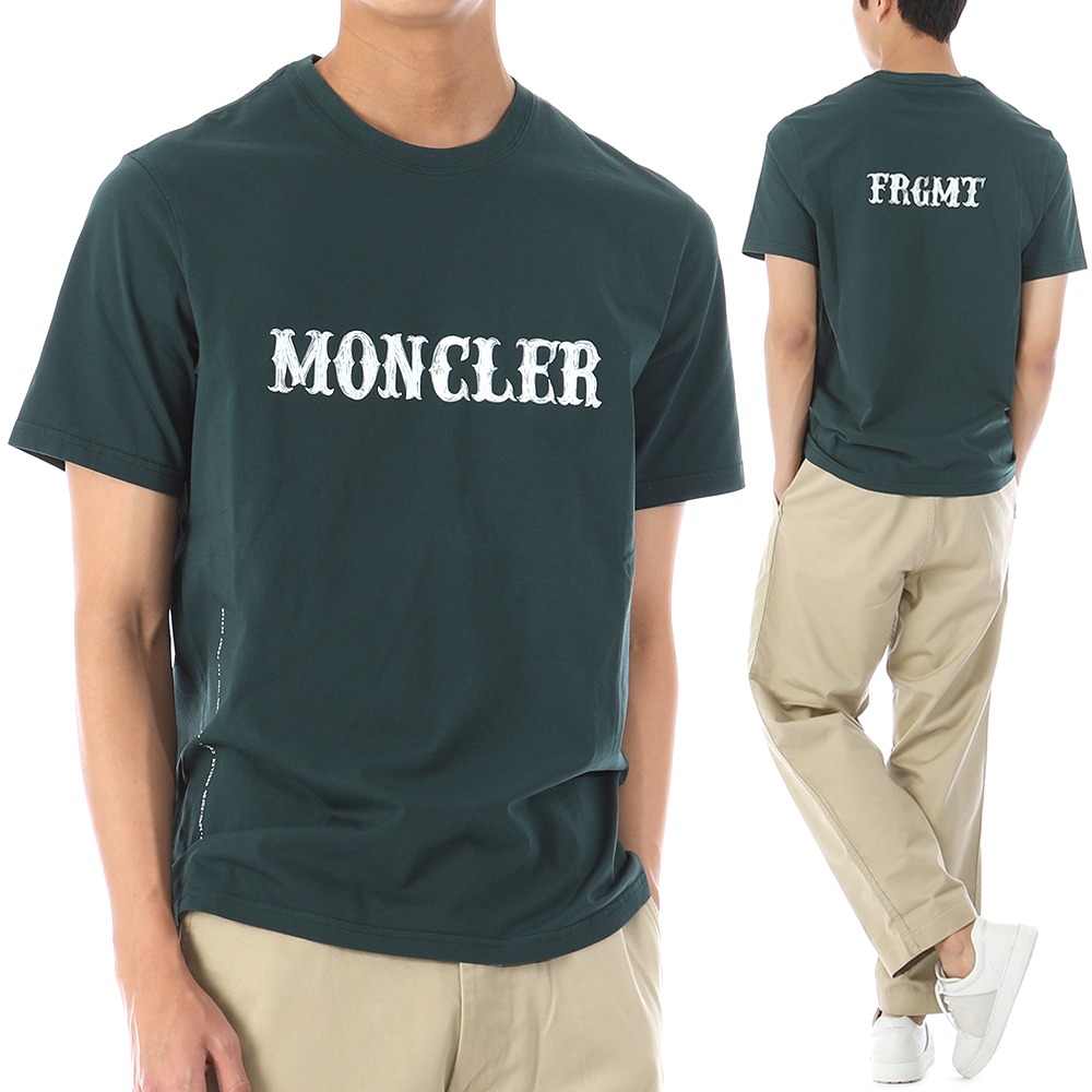 23SS 몽클레어 FRGMT 프라그먼트 로고 반팔 티셔츠 8C00001 850톰브라운,몽클레어