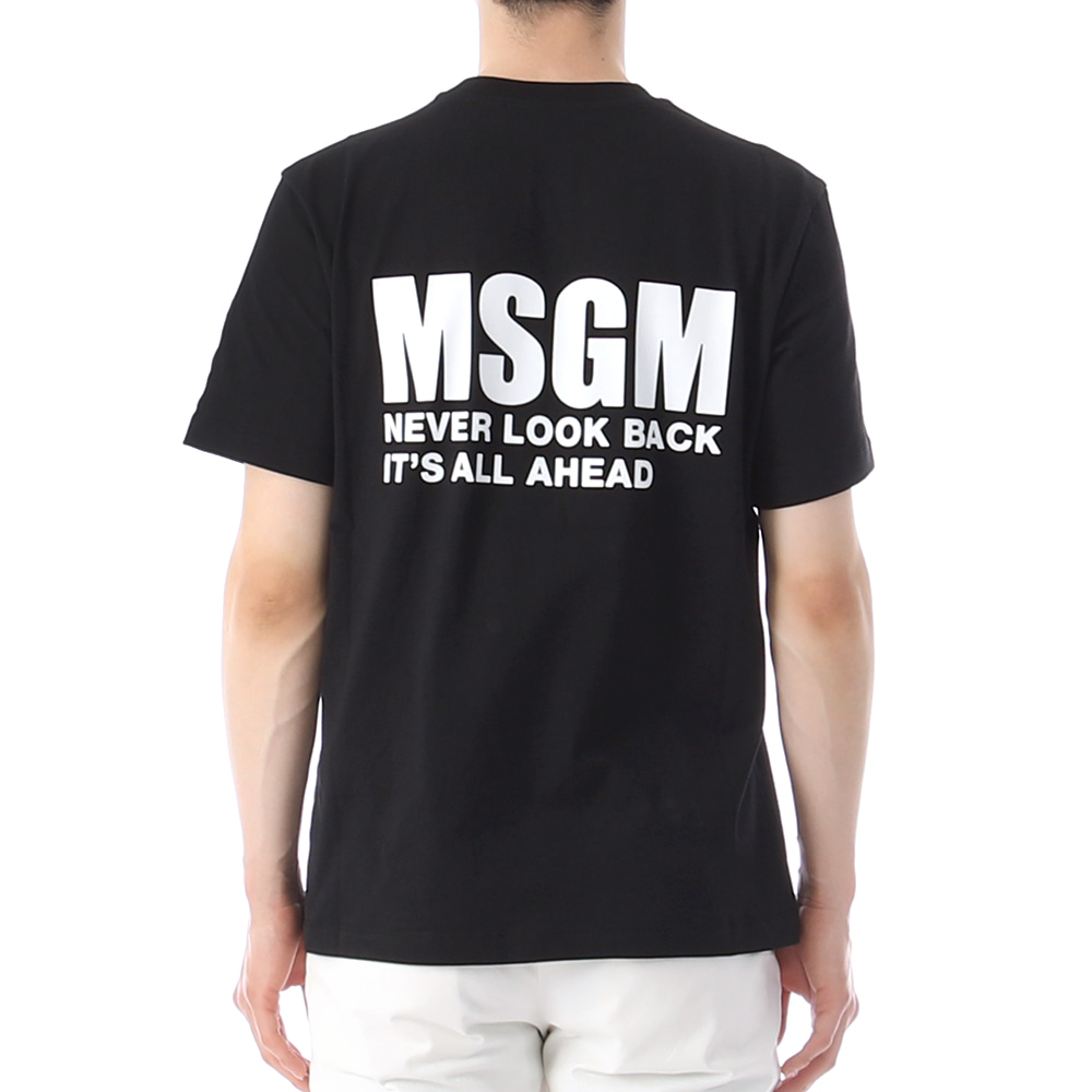 23SS MSGM 로고 반팔 티셔츠 3440MM196 99
