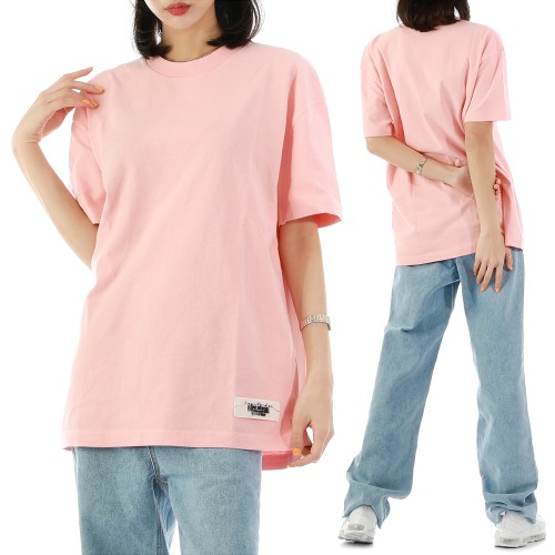 아크네 AL0199 AD2 로고 라벨 오버핏 반팔 티셔츠