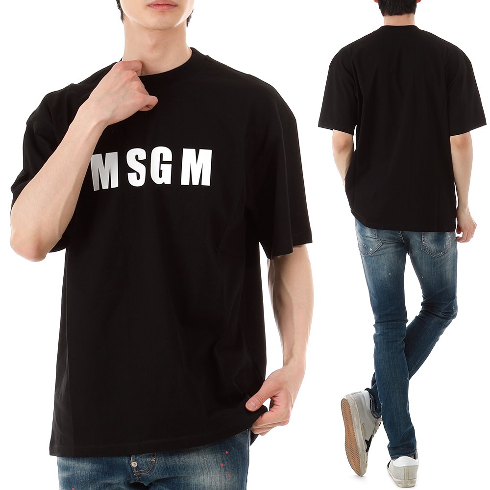 22SS MSGM 로고 반팔 티셔츠 3240MM94 99