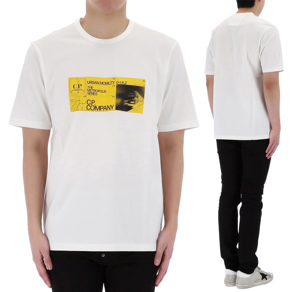 24SS CP컴퍼니 매트로폴리스 시리즈 어반 모빌리티 티셔츠 16CLTS045A 101톰브라운,몽클레어